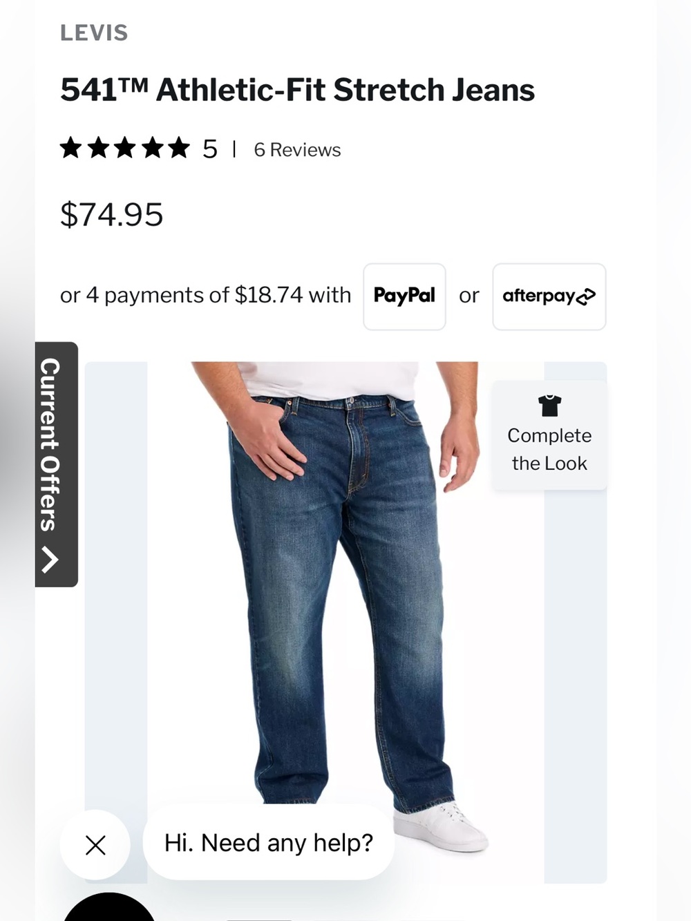 Levi's Men's 541 jeans. NWT. Retail 74.95